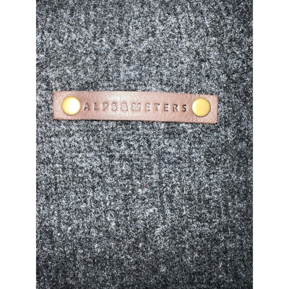 New Women's Alps & Meters Sweater XS Charcoal Gray Merino Wool & Cashmere $995 - Picture 4 of 7